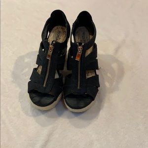 Merona wedges - black